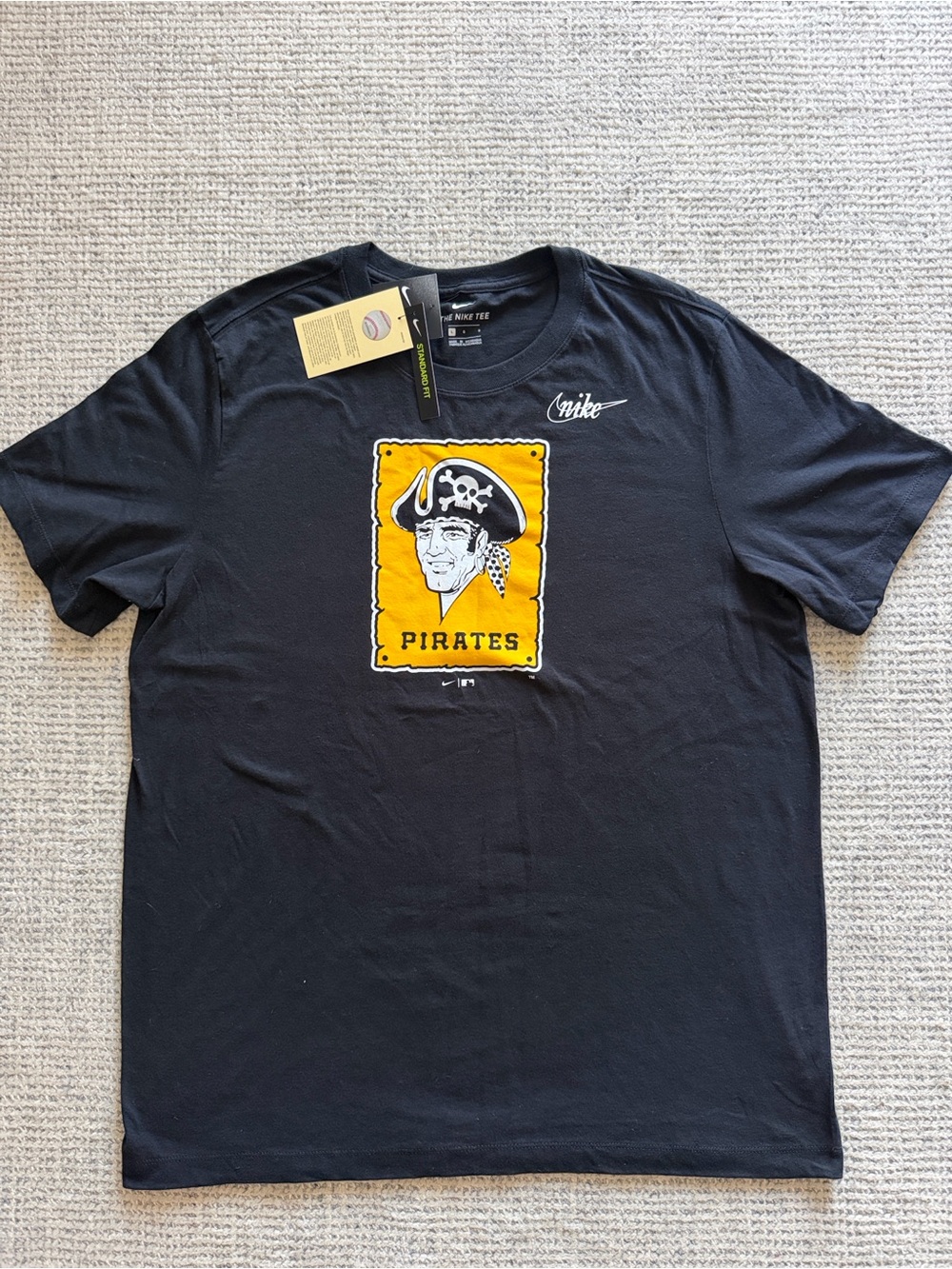 Nike The Nike Tee MLB Pittsburgh Pirates Black Graphic T-Shirt Men’s L